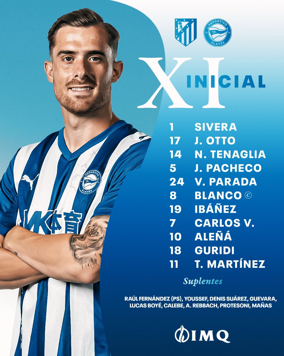 👥 El 𝙓𝙄 𝙄𝙉𝙄𝘾𝙄𝘼𝙇 para el partido 🆚 <a href="/Atleti/">Atlético de Madrid</a>

¡¡¡VAMOS, EQUIPO!!!

#LALIGAEASPORTS
#AtletiAlavés | #GoazenGlorioso ⚪️🔵