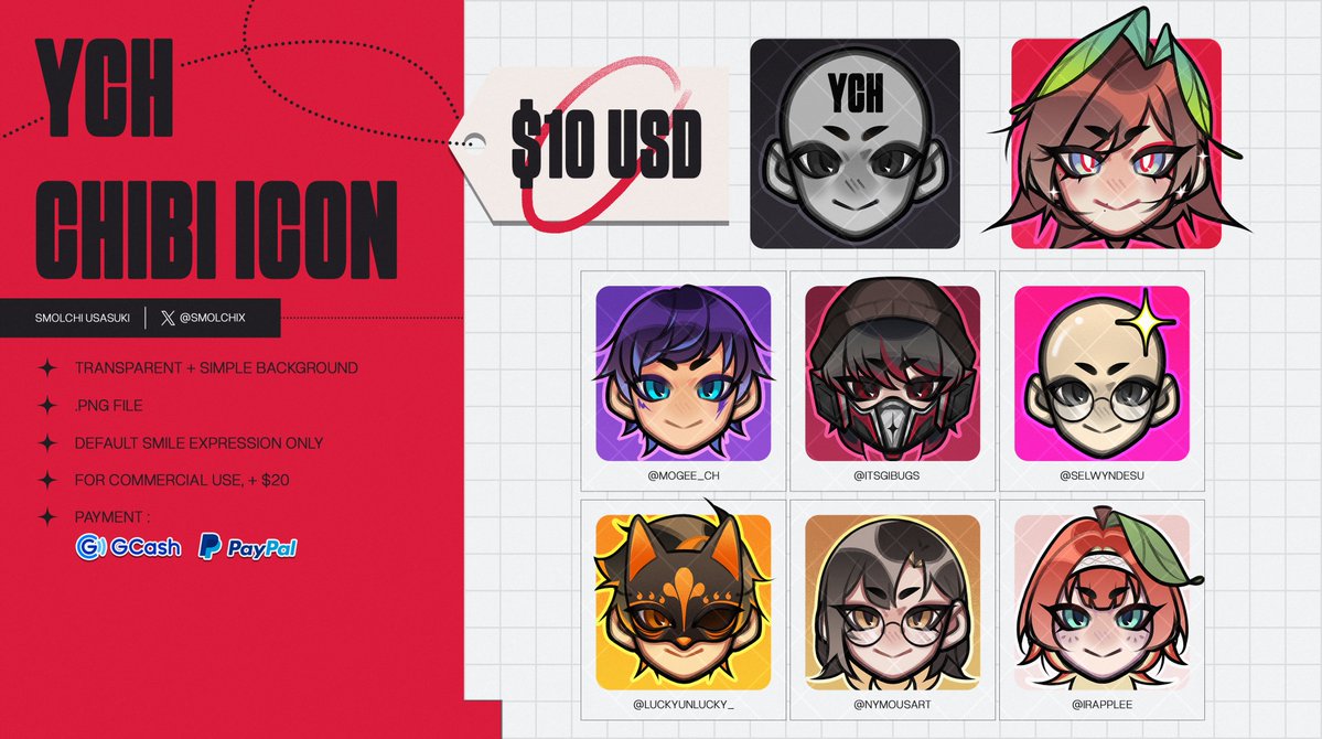 SmolchiX's tweet image. ✨ YCH Chibi Icon Commissions OPEN! ✨
$10 / Php 500

This is sort of an emergency commissions, need funds to pay my medications for 6 months🫠

DM if you're interested :&amp;gt;

♡ + ↻ are appreciated .///.👉👈
#commissionsopen