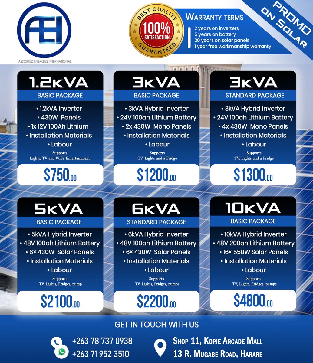 AssortedEnergi1's tweet photo. Massive Promotions on Solar System packages https://t.co/ZcQsZRnaPh