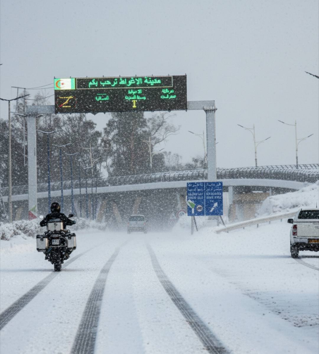 ما شاء الله ، مدينة الأغواط  وسط الجزائر  اليوم  كالعروس تكتسي حلّة بيضاء 🤲اللهم صيِّباً نافعاً ❤️🇩🇿❤️