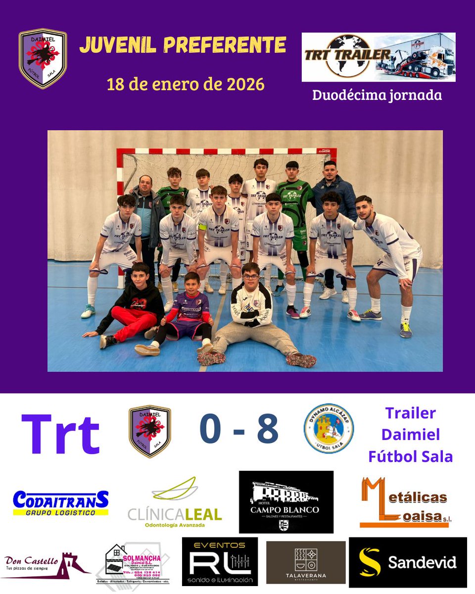 𝗧𝗥𝗧 𝗧𝗥𝗔𝗜𝗟𝗘𝗥 𝗝𝗨𝗩𝗘𝗡𝗜𝗟 💜

Dura derrota de los juveniles en un partido para olvidar, en donde no ha salido nada 🥴

Toca seguir en estos tres partidos para el final de la primera fase sin dejarse llevar y trabajar para todo lo que queda 🙏

#juvenil #trttrailer