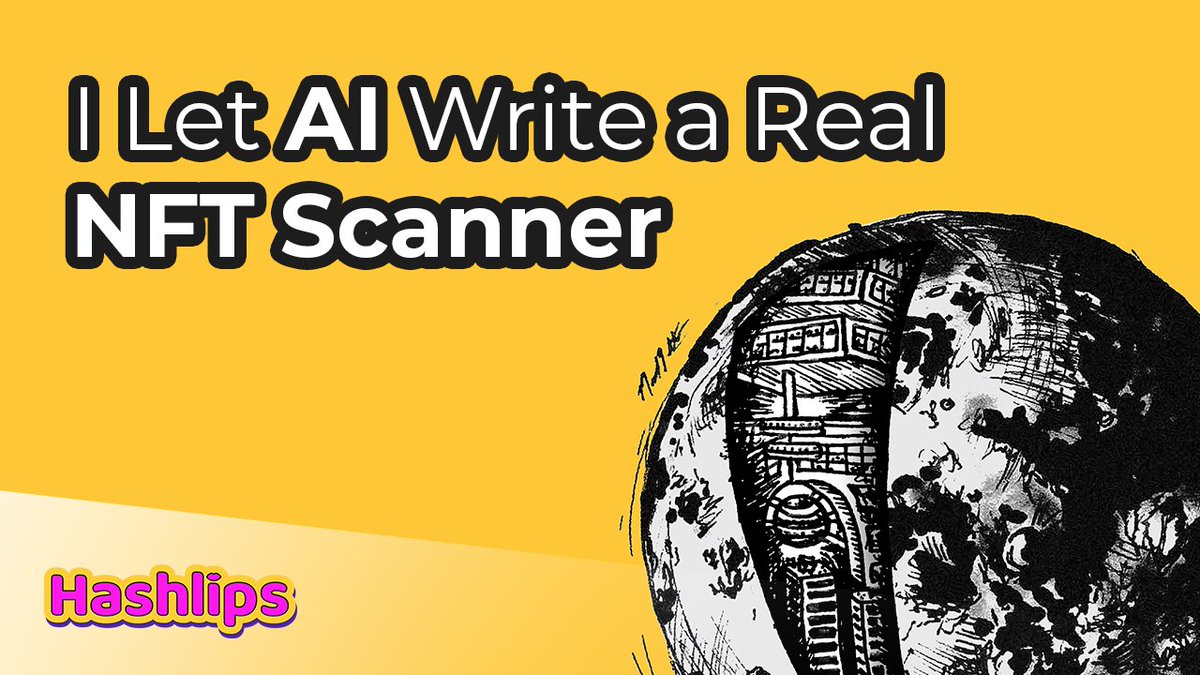 Hashlipsnft's tweet image. I Let AI Write a Real NFT Scanner youtu.be/yLsSvhXHhLg?si… via @YouTube