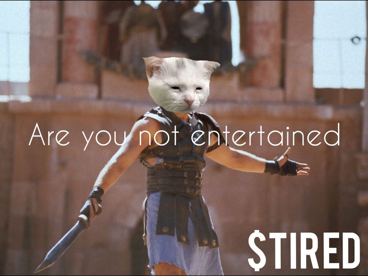 Hello guys, still $tired. What about you?