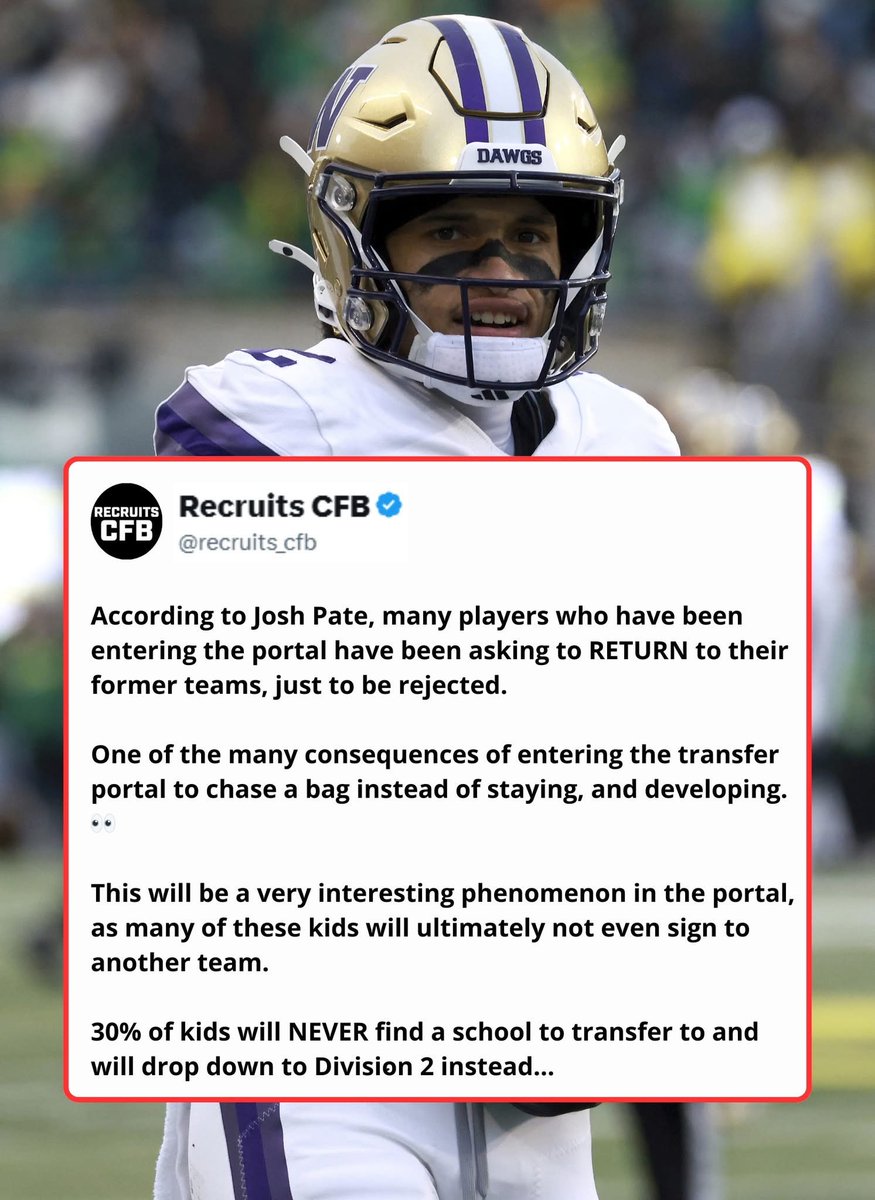 CFPeanutGallery's tweet photo. @recruits_cfb, has some interesting numbers for the portal. If true, 30% is an astronomical figure. Think long and hard before chasing a bag https://t.co/baSGgMdJMV