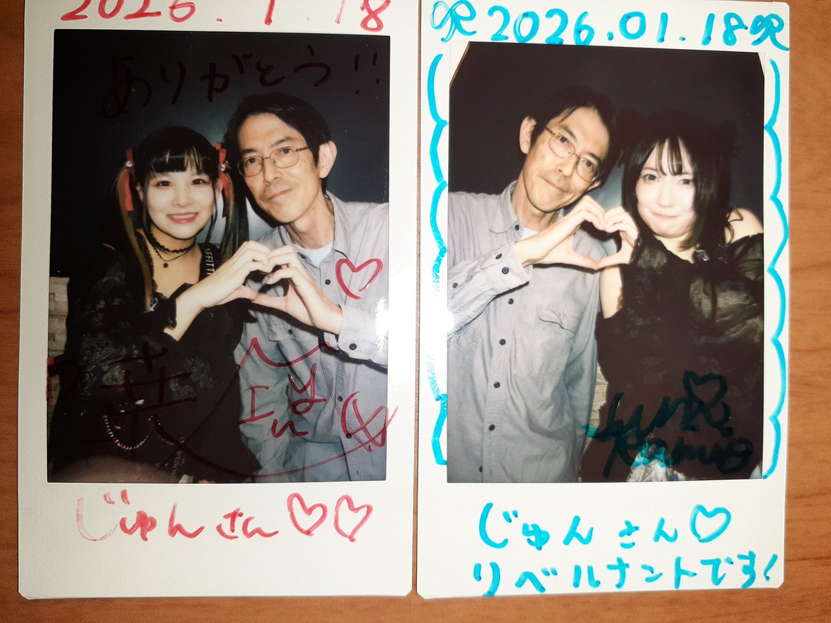 続いてG7のチェキ。まずは本日の初めまして。半分以上なかのさんの話