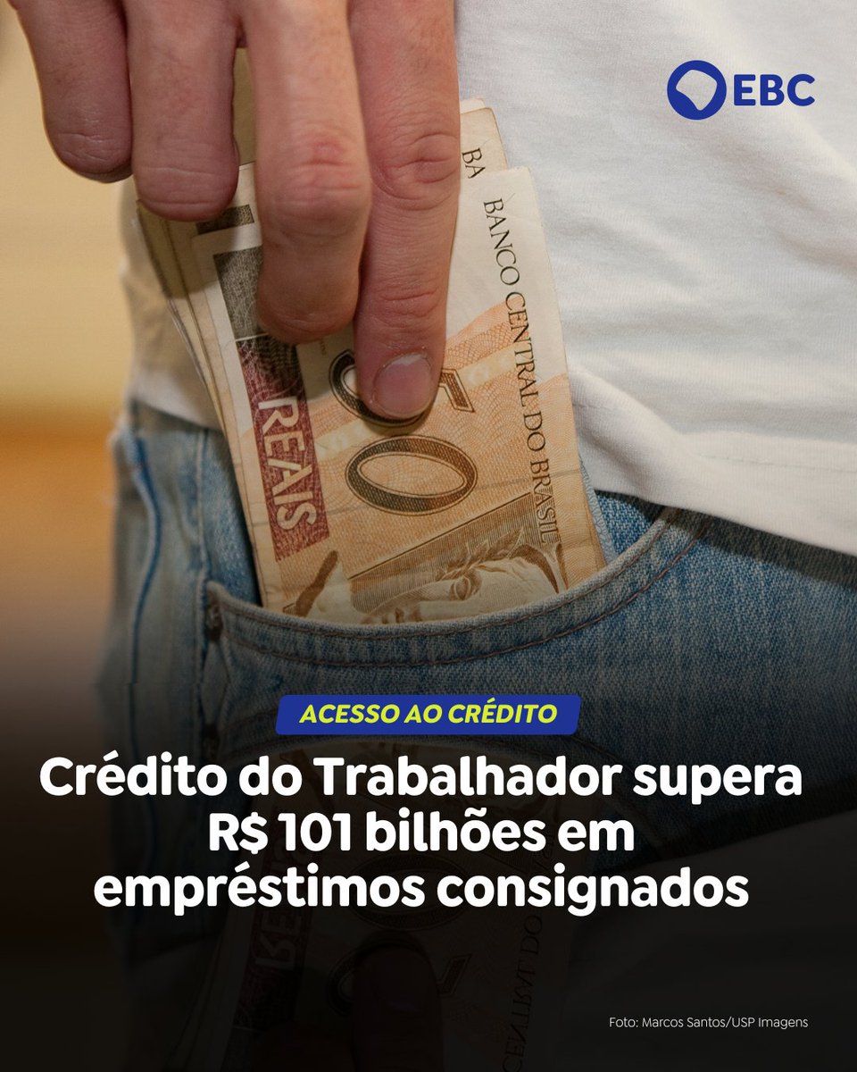 CRÉDITO DO TRABALHADOR | O Crédito do Trabalhador, programa do  @mintrabalhobr que oferece empréstimo consignado com juros abaixo do  mercado aos trabalhadores formais, superou a marca de R$ 101 bilhões  movimentados.
