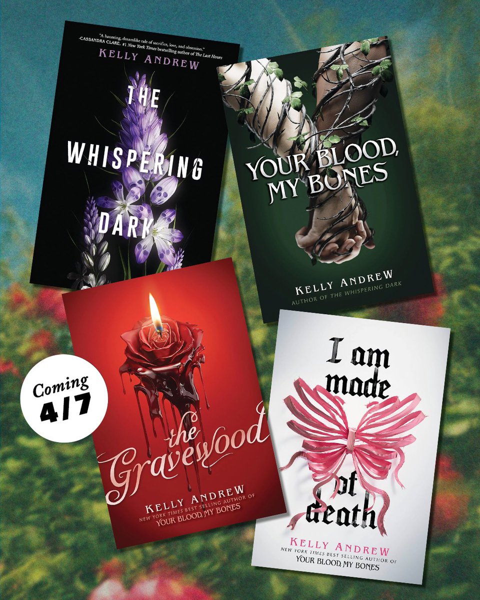 ireadya's tweet image. You don't have to read all of these before Kelly Andrew's newest book, The Gravewood, drops. But we highly suggest you do.