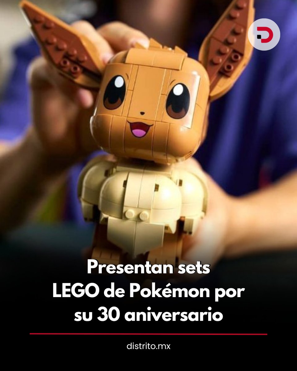 DistritoMX1's tweet image. 🔴 LEGO presentó sus nuevos sets oficiales de Pokémon por el 30 aniversario de la franquicia, que incluyen modelos de Eevee, Pikachu y un set especial con Charizard, Blastoise y Venusaur.

➡️ distrito.mx/?p=15077