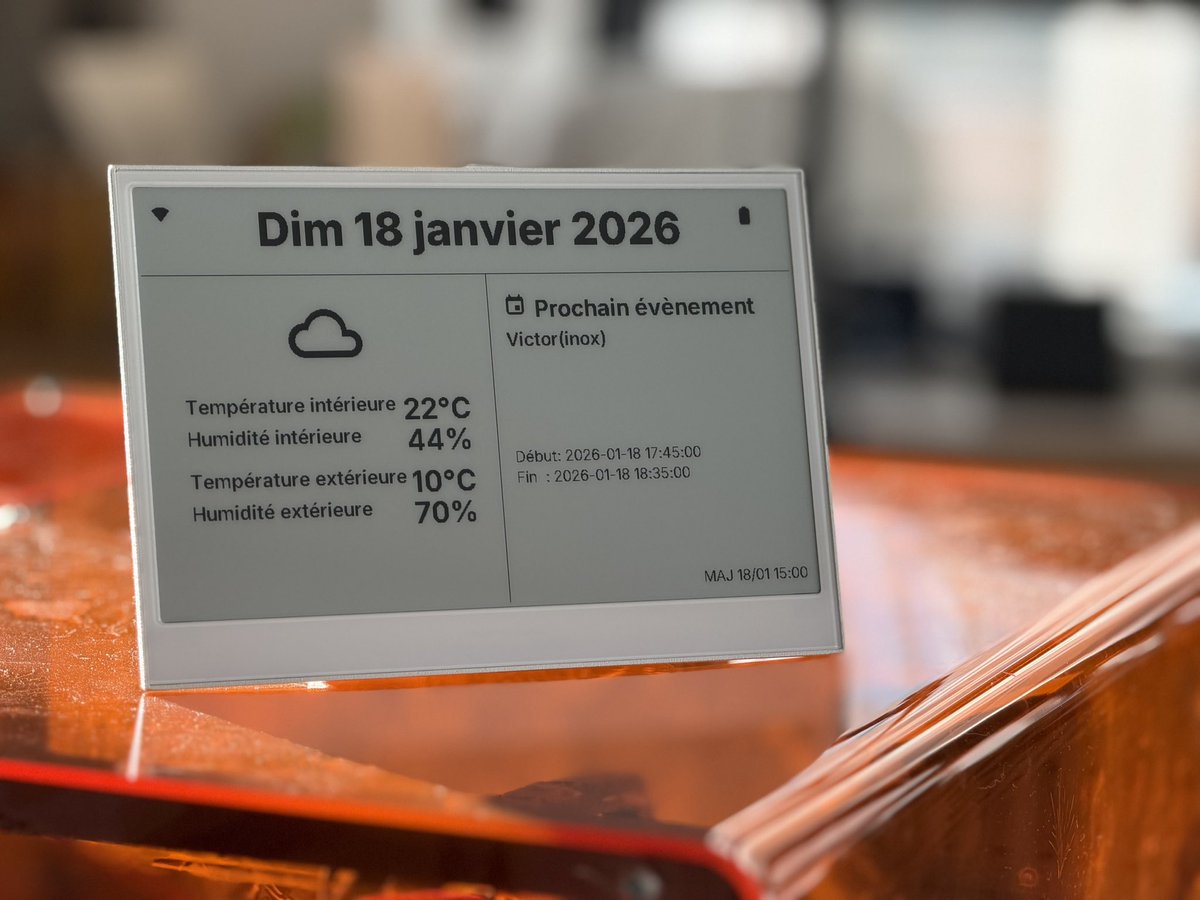 Je suppose que du contenu sur comment j’ai fait cet écran e-ink relié à mon <a href="/home_assistant/">Home Assistant</a> .. ça pourrait vous intéresser ?