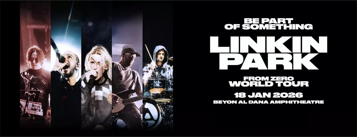 ehgazly's tweet image. One Of The Best In Bahrain 🇧🇭

Linkin Park From Zero World Tour 

Sun 18 Jan

At Beyon Al Dana Amphitheatre

Ticket Price :
starts from 55 to 137 Which avail Now 

#LinkinPark
#InTheEnd
#Bahrain 🇧🇭
#wedeliverit 
#ehgazly