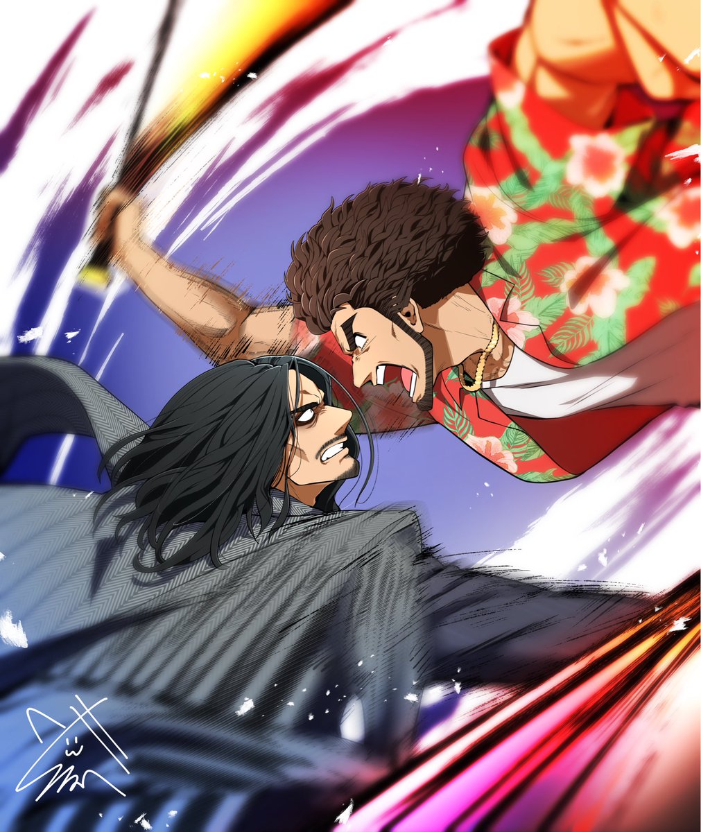 motsunabe_888's tweet image. 春日一番VS山井豊（仕上げver.）🔥
#龍が如く