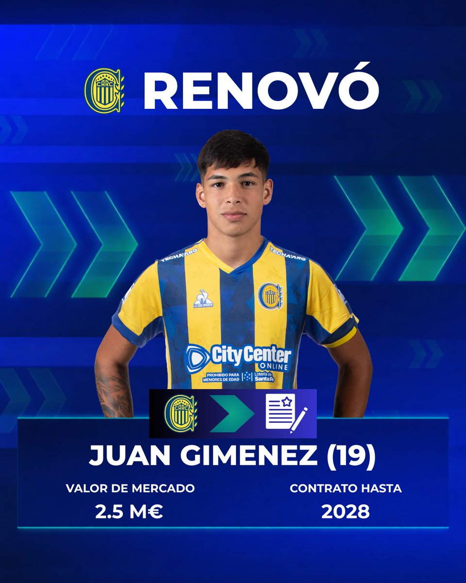 TransferCanalla's tweet image. #MercadoDePases #RosarioCentral Juan Gimenez renovó hasta 2028.
Por más de estar lesionado se sabe de su calidad. Para la pretemporada de mitad de año ya estará disponible.
#BorussiaDormund lo sigue teniendo en su orbita. Estuvo muy cerca de irse previo a su lesion.