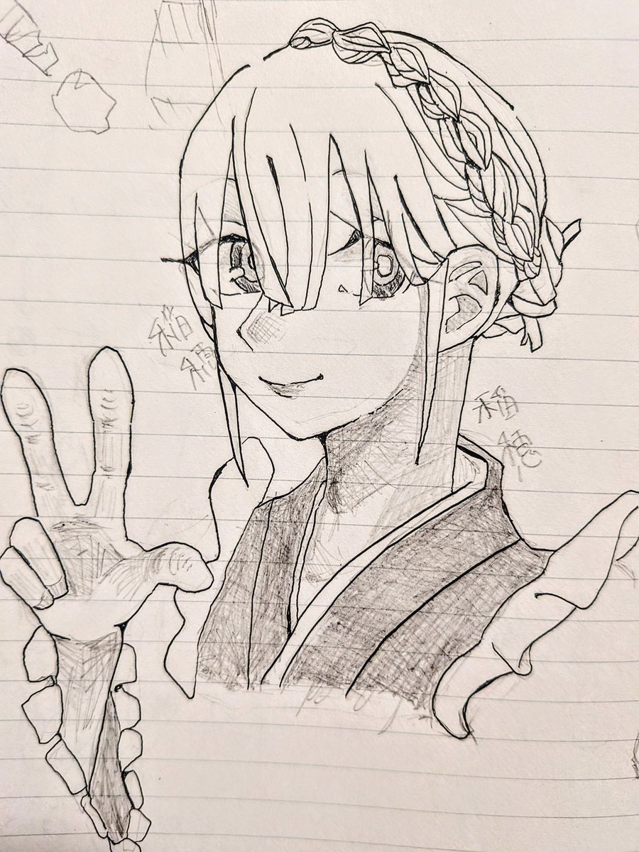 線の粗さを自負しているので線画を練習したほうがいい
＃創作