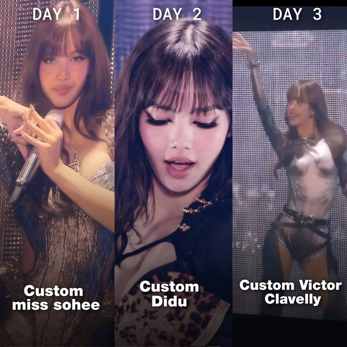 Lisa’s solo outfits at the Tokyo stop of the DEADLINE Tour. ✨