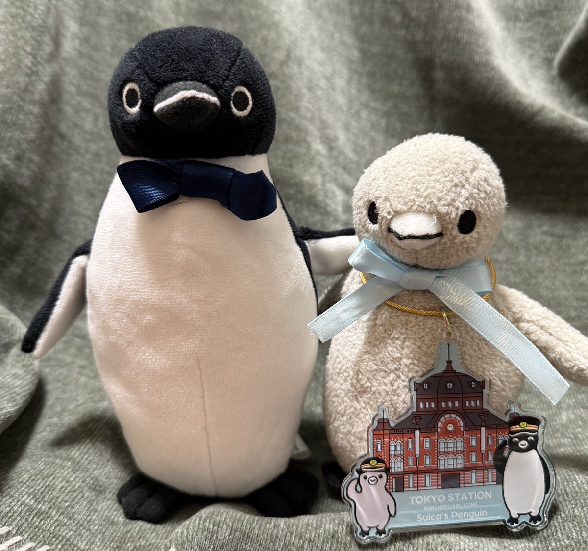 東京駅アクリルチャームを身につける子ペンさん
トートバッグを探し回っていたら、発売日前でした😌