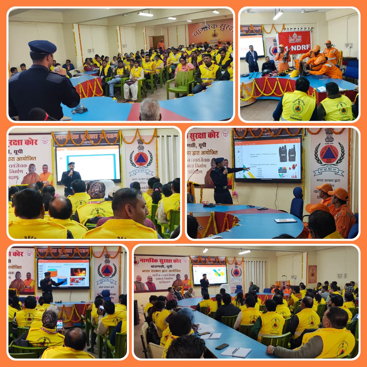 11NDRF's tweet image. #11NDRF
🔸 Conducted a Capacity Building Programme for Civil Defence volunteers.
🔸 Venue: Town Hall, Chetganj, Varanasi (U.P.)
🛡️ To enhance the operational capabilities of stakeholders.
#BePrepared #BeSafe
#NDRF4U 🇮🇳
@NDRFHQ
@ManojKu21690089
@Varanasi_DM
@UP_SDMA
@CMOfficeUP