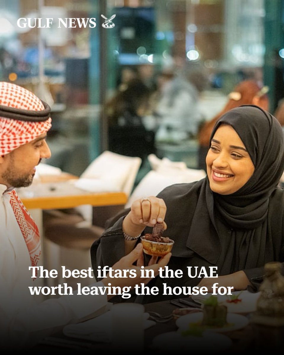 gulf_news's tweet image. 🌙 Discover the best iftars across the UAE this Ramadan! From lavish spreads to cozy settings, we've got your evening plans covered! #IftarDelights #Ramadan2023