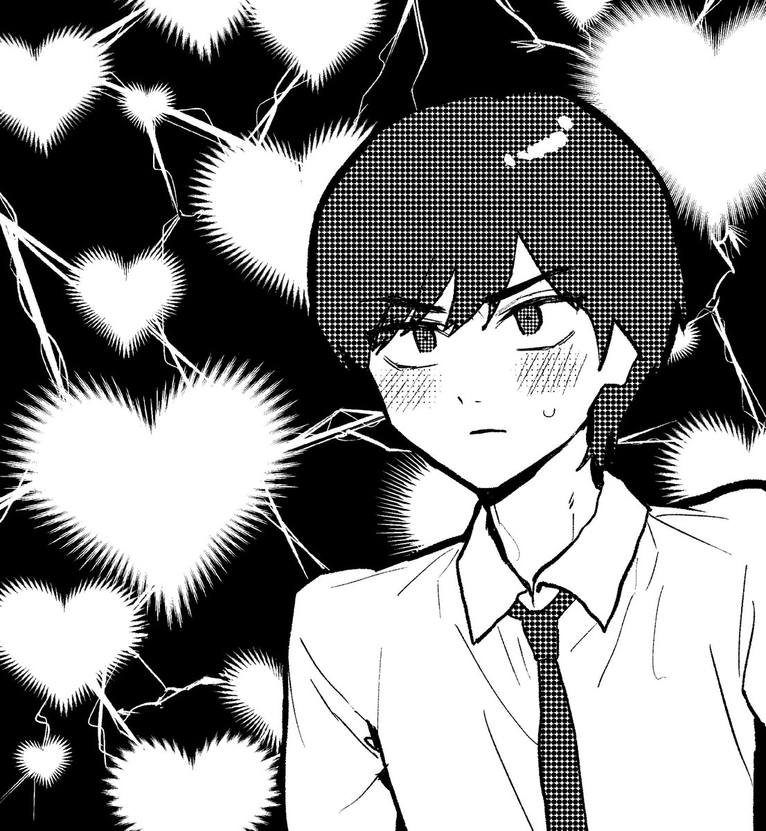 ハートフラッシュ(素材)を使いたかっただけの落書き 