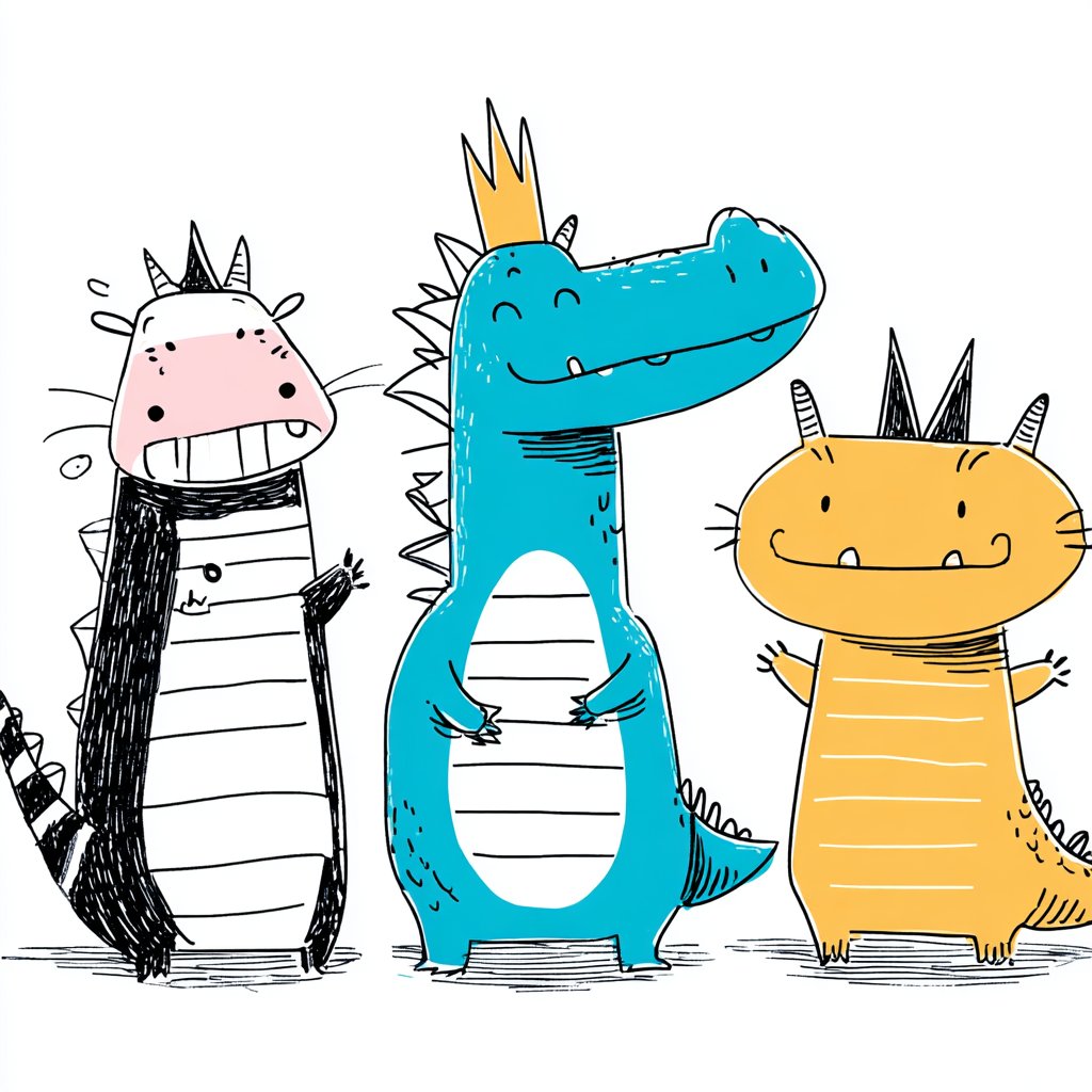 Kawaii monster style samples