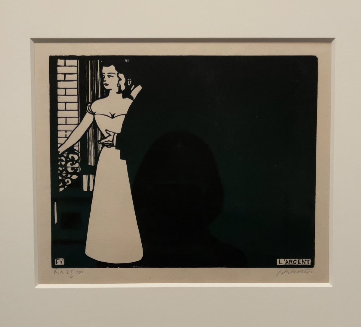 画面の中に引き込まれてしまうヴァロットンの木版画。 「愛書家
