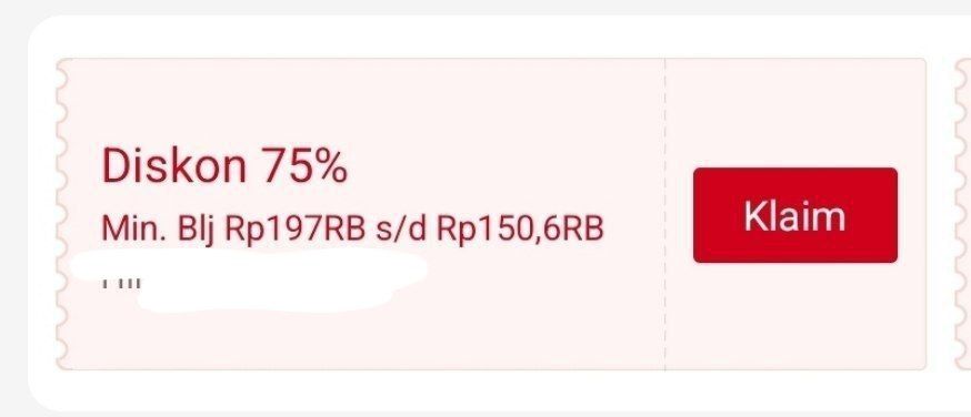 Siapin dan keranjangin produk Apotek dari sekarang😁 Bulan kemarin aktif di tanggal 23 Des

*Kadang maksimal diskonnya ganti ganti

📌Diskon toko 75% s/d 168rb
Mitrasana Bali Disc. 168rb, minbel 166rb
s.shopee.co.id/7Kq7YOEZOU
Mitrasana Palem Disc. 137, minbel 149rb