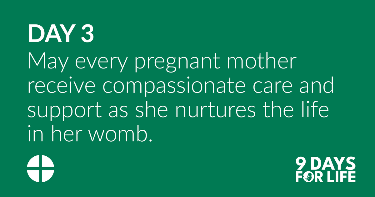 USCCB's tweet image. Learn how you can help pregnant moms! Today's #9DaysforLife prayers and more: ow.ly/wCzZ50XXIzg.