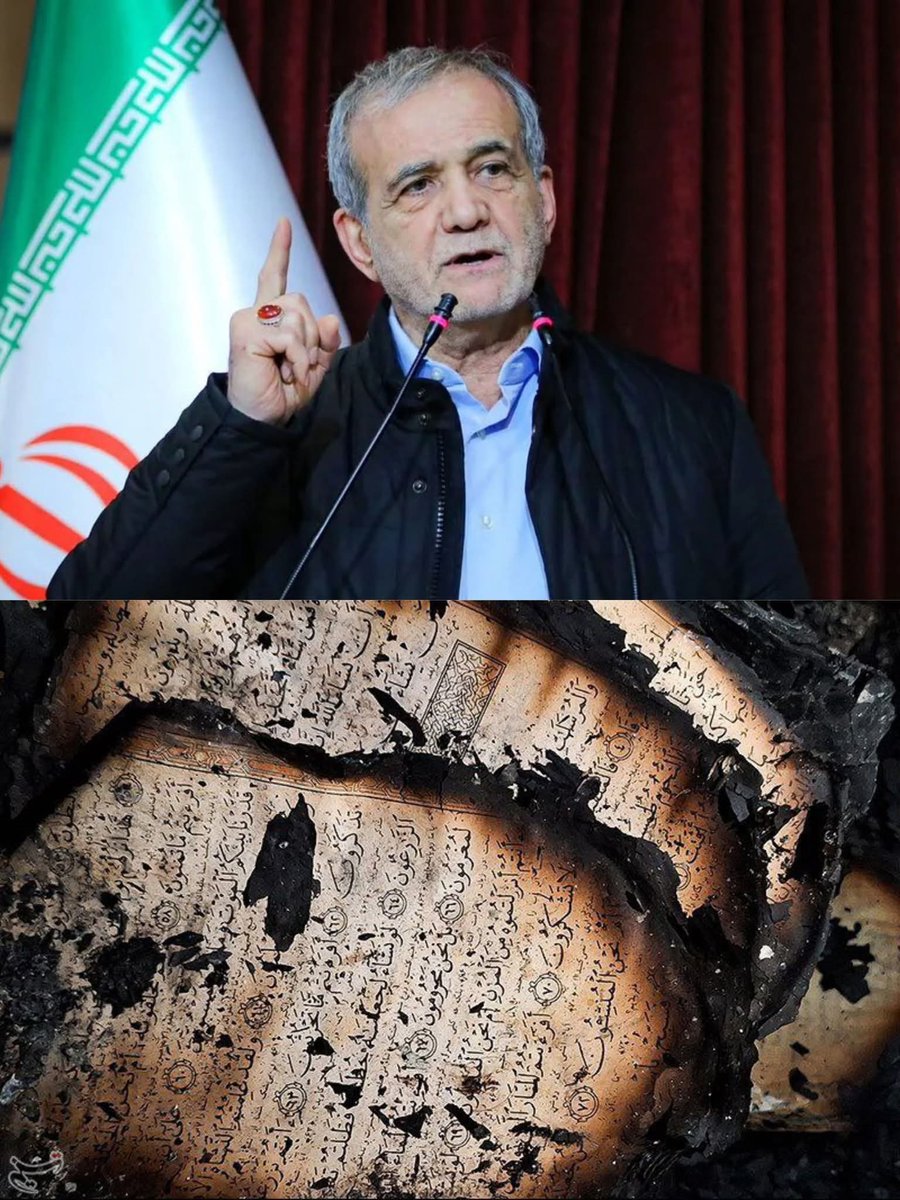 Iranian President Masoud Pezeshkian “Peaceful Protest Is The People’s Right, But Burning MOSQUES And The QUR'AN Is Part Of A Washington Plan.”

No Muslim Would Ever Burn A Mosque. You Know Who’s Behind This...

#IStandWithIran  🇮🇷...
<a href="/AdleeDeadly/">Ad Lee</a> <a href="/afarismaumoon/">faris 🇲🇻 🇵🇸</a>
