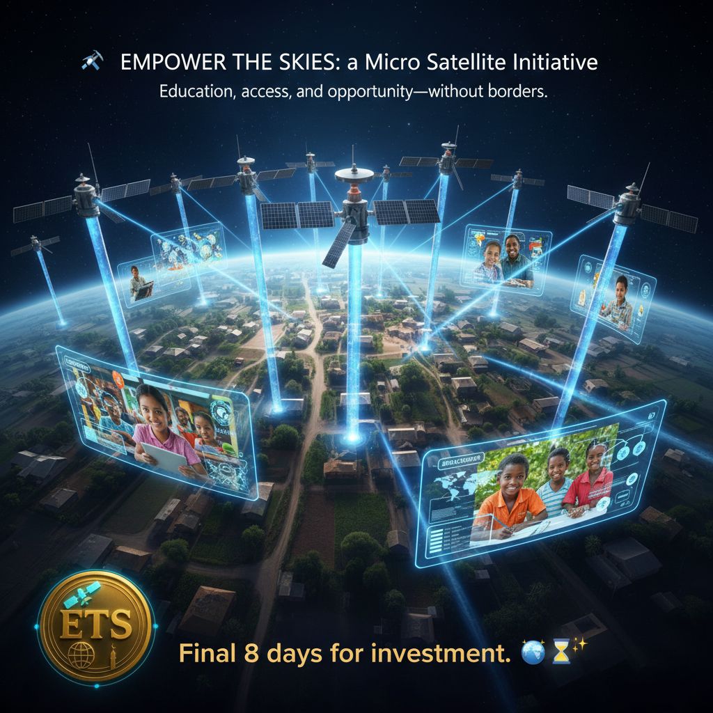 smailKrmzd16101's tweet photo. 🚀 Connecting underserved regions through space-based infrastructure.
Education, access, and opportunity—without borders.
⏳ Final 8 days for investment. 🌍✨
Proje: https://t.co/R2eythWchq

#SidraChain #SidraDex #maljefairi https://t.co/VeivtWblHO