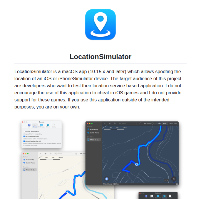 tom_doerr's tweet photo. Spoofs GPS coordinates for iOS devices from macOS

https://t.co/92cQiNcYMP https://t.co/b38W8oqpdj