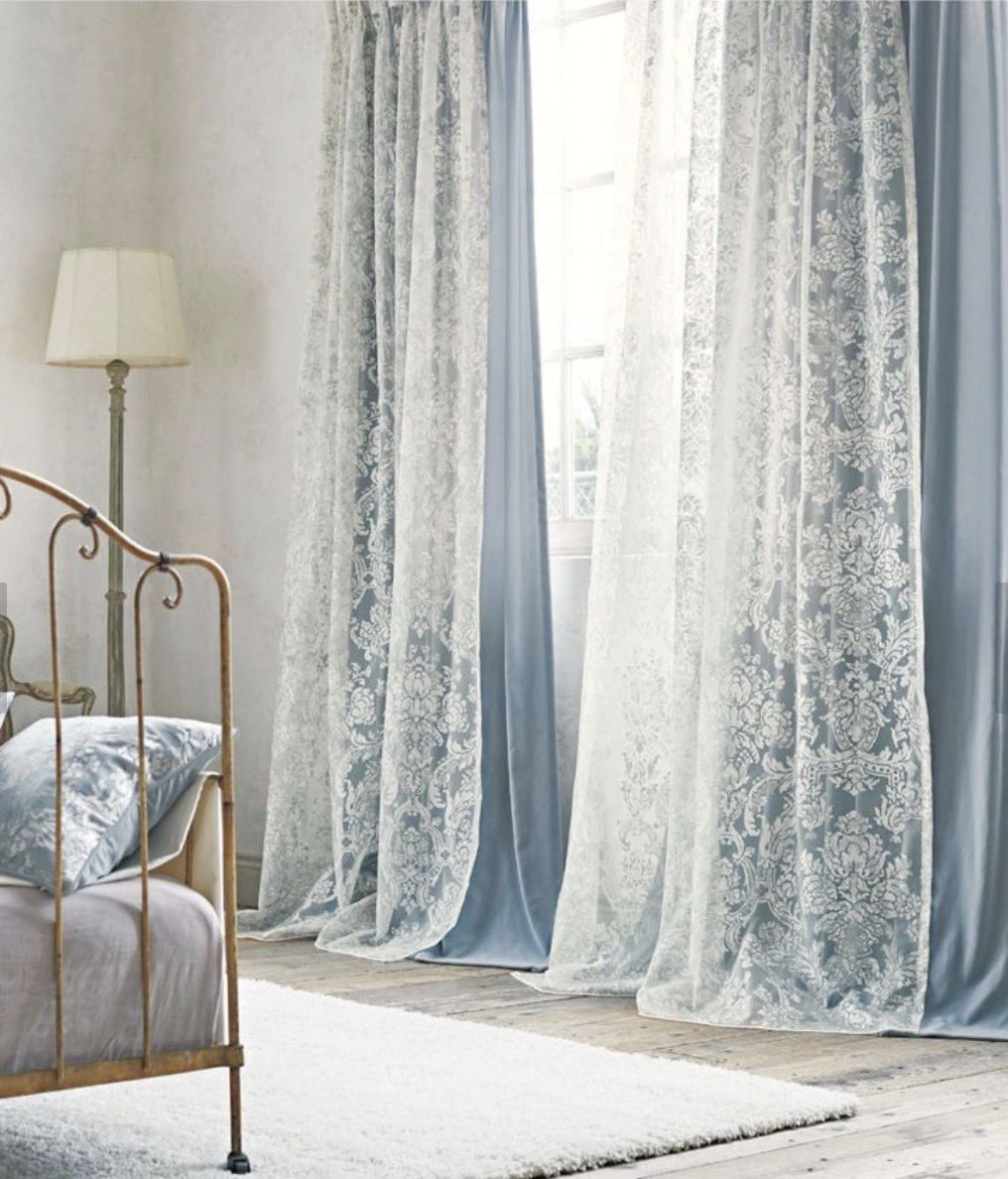 覚えてて欲しい。 レースカーテンは白無地だけじゃないし あえて床に