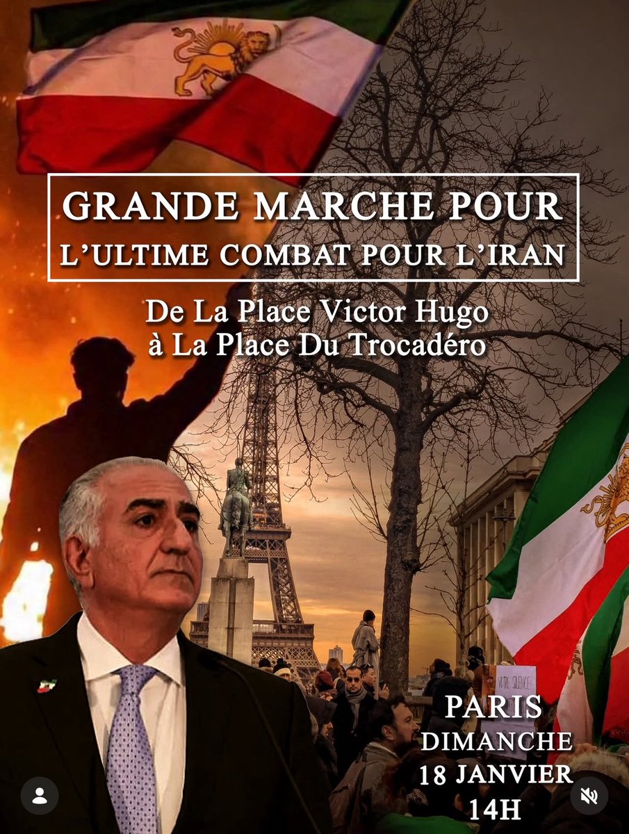 Si vous cherchez la seule manifestation de la diaspora Iranienne en soutien au peuple iranien, c’est celle ci. Organisée par <a href="/AssoHoma/">Homa</a> À tout à l’heure, place Victor Hugo 

Les tentatives ignobles de la gauche et l’extrême gauche d organiser des contre manifs pour éteindre nos