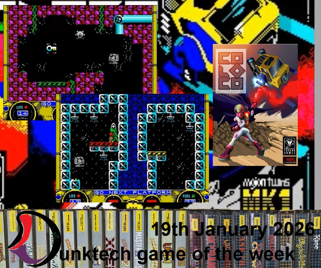 Coloco on the Sinclair ZX Spectrum is this weeks Dunktech Game of