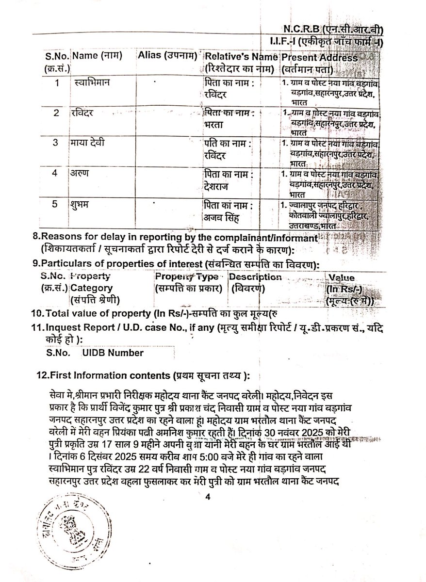 AjayPradhanASP's tweet photo. @bareillypolice #थाना_कैंट क्षेत्र से नावालिग बहन का एक माह पहले अपहरण अभी तक न बरामदगी न कोई उचित कार्यवाही पुलिस के मानसिकता को दर्शाता है महिला सुरक्षा की पैरवी @Uppolice इसी प्रकार से करती है 24 घंटे में बहन की बरामदगी न हुई तो होगा थाना घेराव धरना प्रदर्शन @dgpup
@dmbareilly https://t.co/tOvQjV27vM