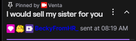 ventaschat's tweet photo. not worth it girl https://t.co/58X3QxKgFC