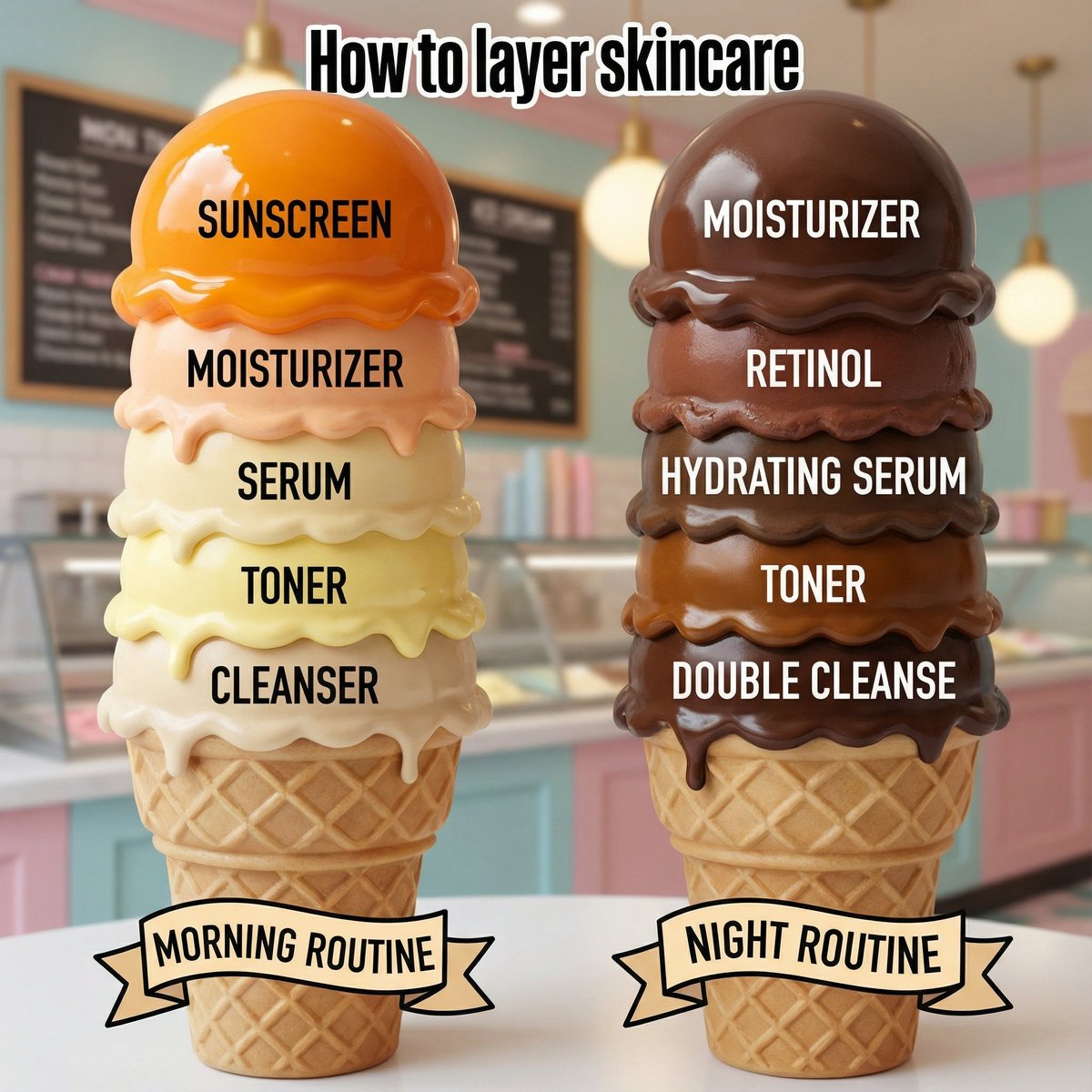 Save and forward

Layering skincare made easy