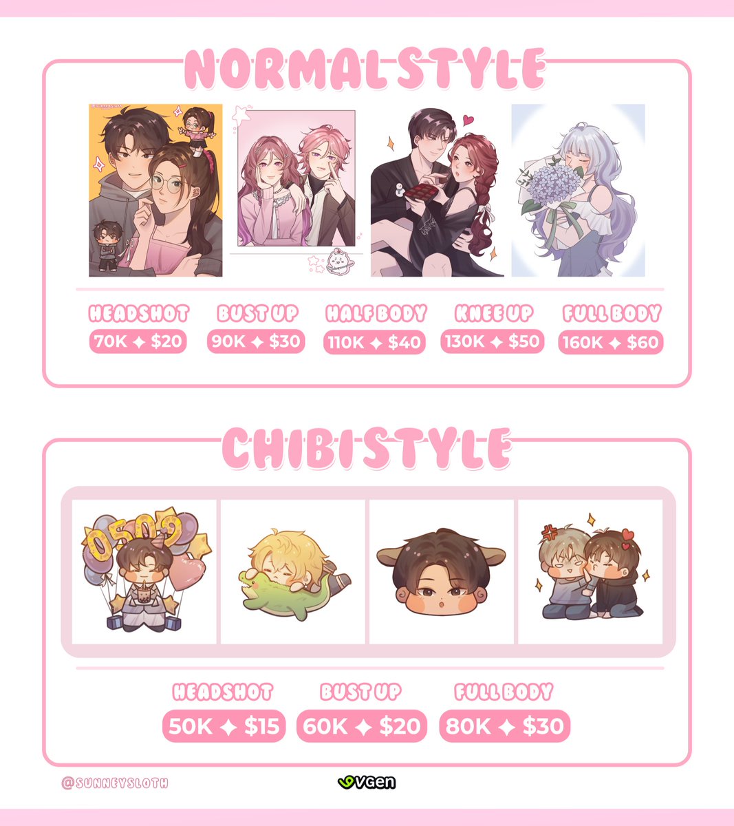 Sunneysloth's tweet image. [RT's and Likes are very appreciated]

۶۟ৎ OPEN COMMISSION ۶۟ৎ
Hii everyone!! My commission is open for local and international through vgen!!

Knock my DM if you're interested !!
🔗 vgen link on reply ^^
#VGenComm #artidn #zonakaryaid #VGenOpen #ArtCommission