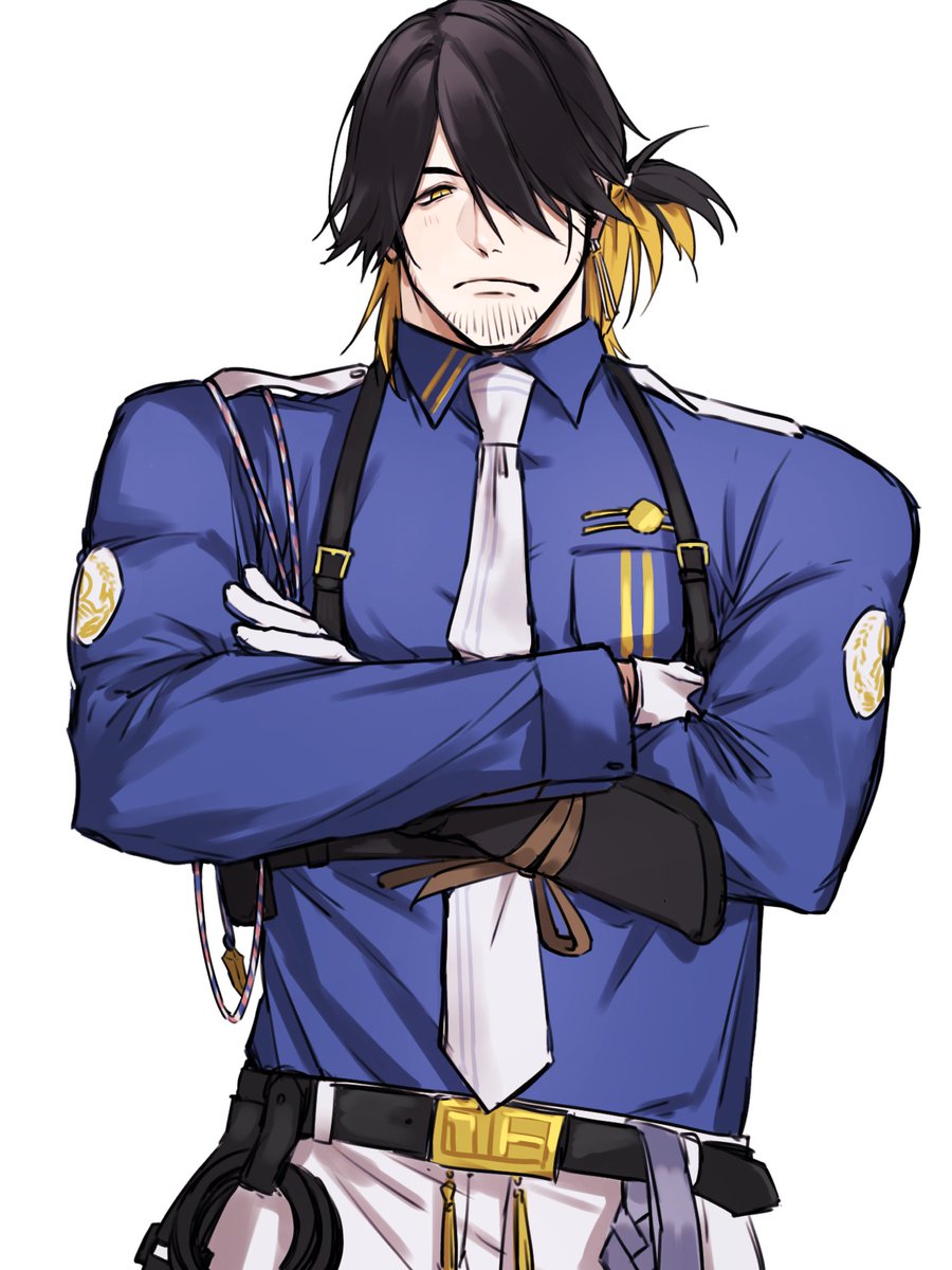 N_Ne365's tweet image. うちのお巡りさんです、通してください