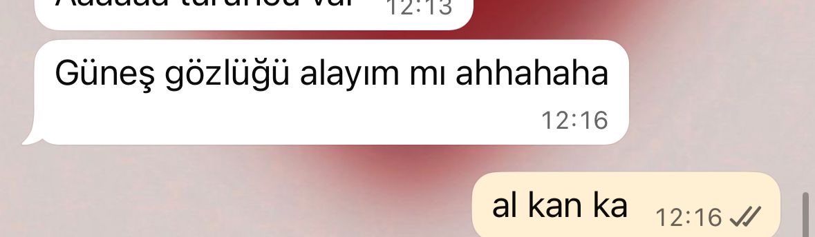 soguk hava yuzunden dondugumu soyledigim arkadasimdan 1 yeni mesaj 💌