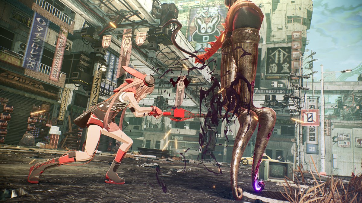 shibainu_kenji's tweet image. ★1865日目
サンデーアラシ。
設定のお話し。
アラシのイヤーマフは、武器であるチェンソーの騒音から耳を守るアイテムです。
また、広報としての可愛さを演出するという目的もあります。

★Day 1865
Sunday Arashi.
About the setting.
Arashi's earmuffs are an item to protect her ears from the…