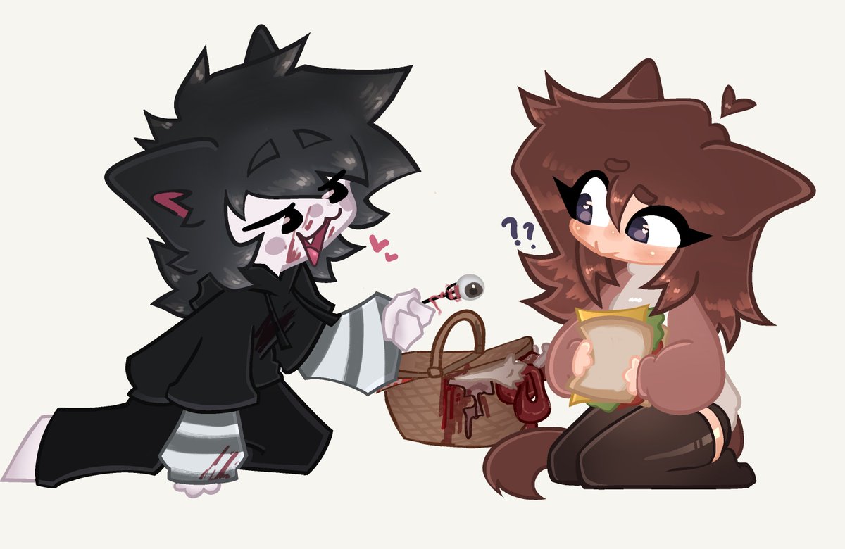 callsign_144p's tweet image. " if i were a zombie, i'd never eat your brain ! ♡ "

@The_Cloudyy  💛  @vplasma_ 

-

#art #commissionart #ocart #chibi #furry