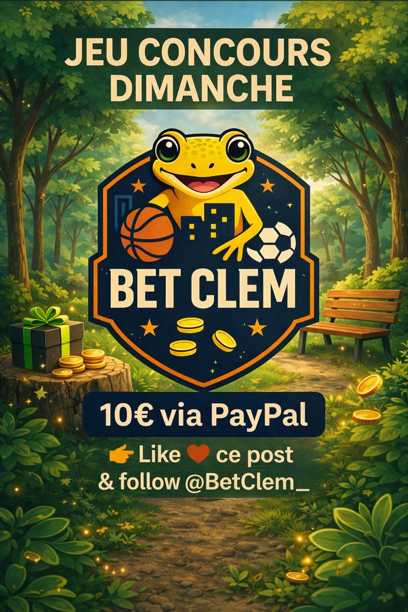 BetClem_'s tweet image. 🎁 JEU CONCOURS SPÉCIAL DIMANCHE 🎉

10€ À REMPORTER EN PAYPAL 💸

POUR PARTICIPER 👇
👉 LIKE ♥️ CE POST
👉 FOLLOW @BetClem_

Tirage au sort demain à 17h00 ⏳
#TeamParieur
