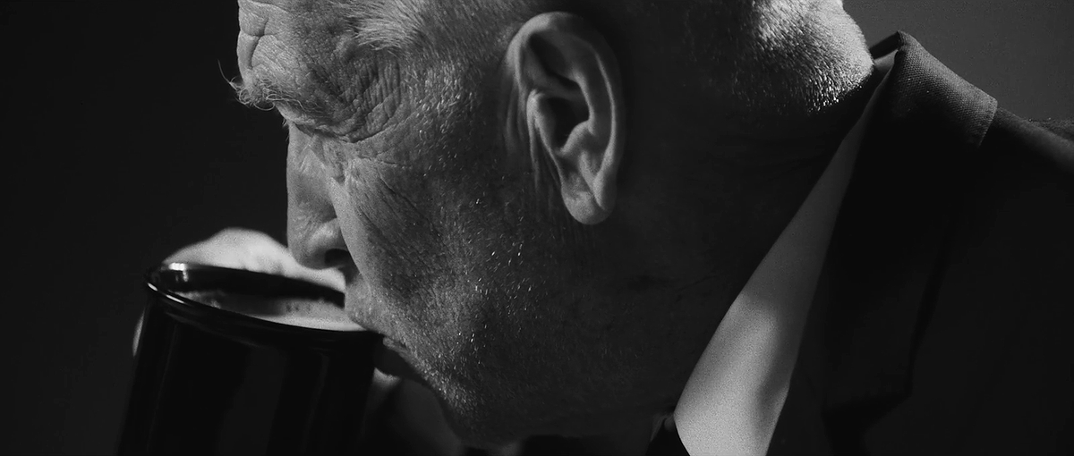 ThatsOurWaldo's tweet photo. David Lynch drinking coffee qualifies as art. https://t.co/39hd3UnoX6