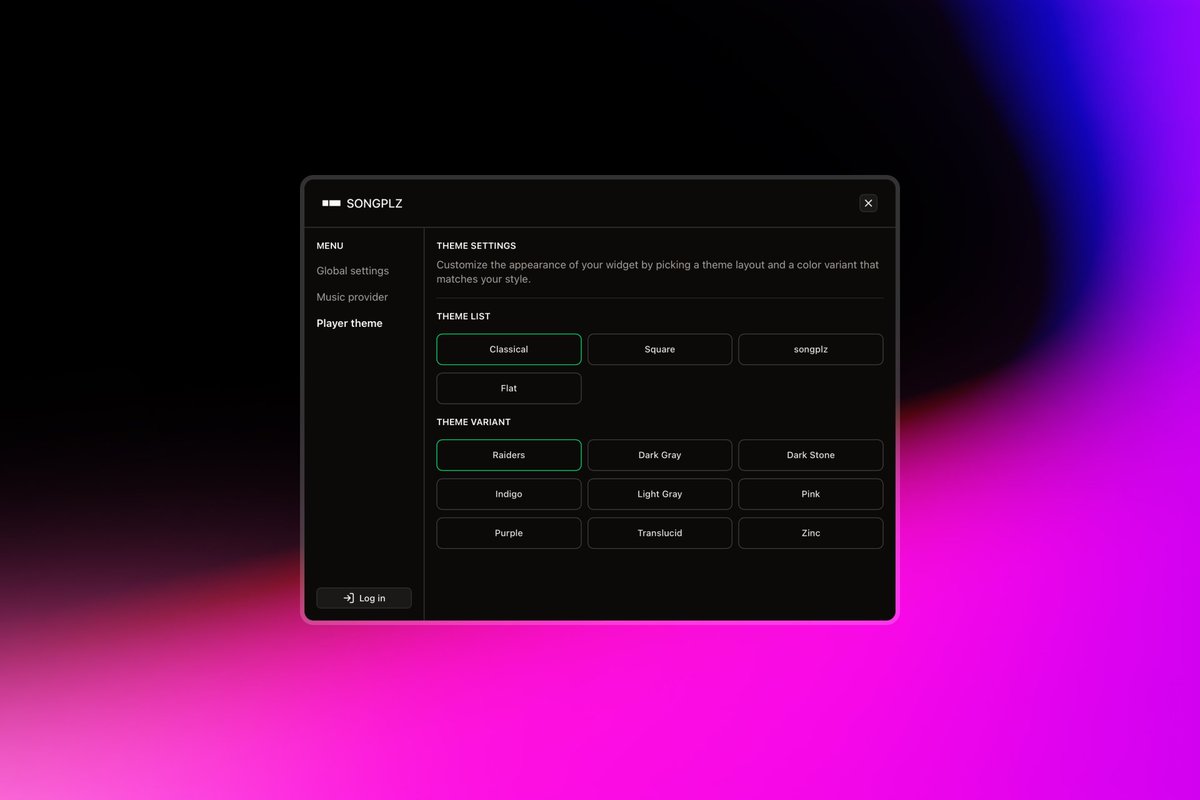 Hey raiders! songplz v2.1.0 update is available! We've fix an issue with the drag'n'drop. Wanna team up? A free new "Raiders" variant theme is available for classical and songplz theme. Did you try them ? #arcraidersgame #widget #music #twitch