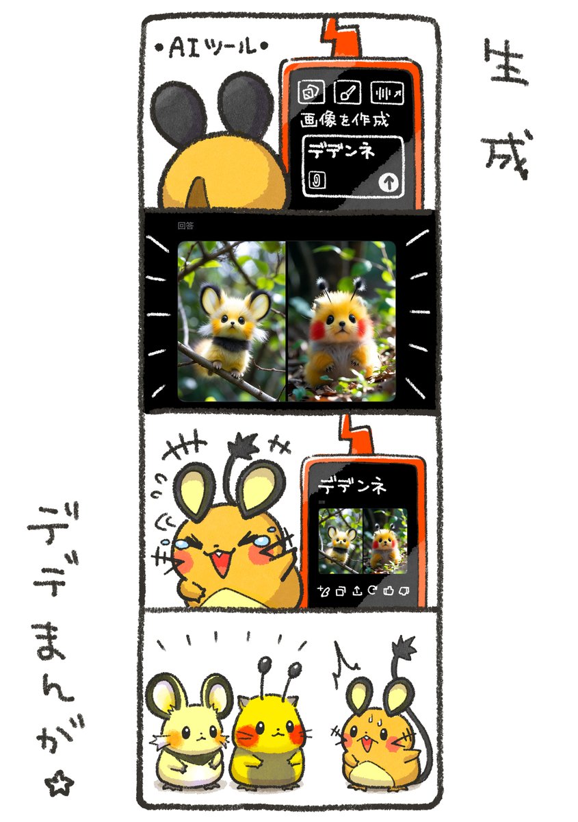 デデまんが193 #デデンネ #生成