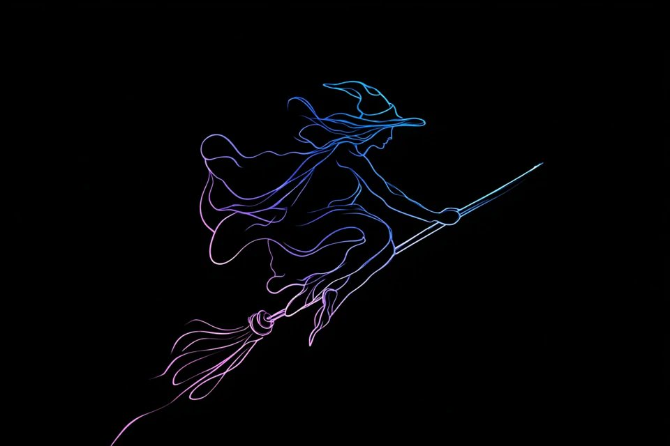 Neon line art examples