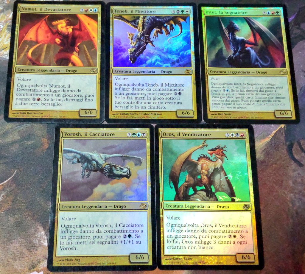 イタリア語の次元の混乱ドラゴンサイクルfoilが揃った！