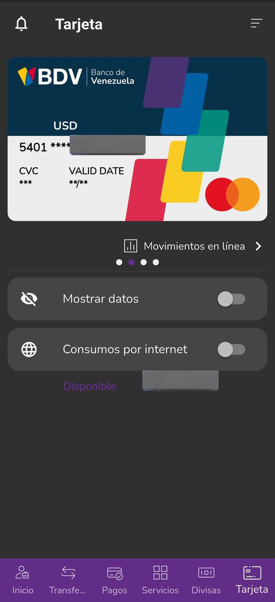 JuanKassabjiT's tweet image. El Banco de Venezuela me asignó anoche la tarjeta virtual que va vinculada a la cuenta en dólares; creo que tengo otra opción para pagar mis cositas en internet.

¿Revisaste tu Bdvapp para ver si tuviste suerte también?