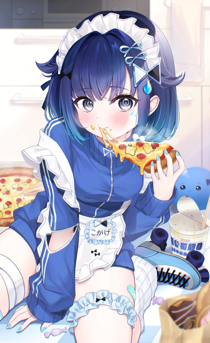 oekakineneko's tweet image. サムネ採用ありがとうございます😭🙏🏻🩵
嬉しい〜😭🤍🍕