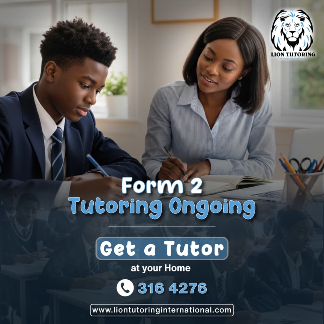 liontutoring's tweet image. 🗣️ MaForm 2 le kae? 
Join Lion Tutoring's Form 2 tutorials today and unlock your academic potential with the help of expert tutors.
📞 🇧🇼 316 4276 🇿🇦 010 800 1957 🇰🇪 011 501 8032
liontutoringinternational.com
#LionTutoring #StudyGoals