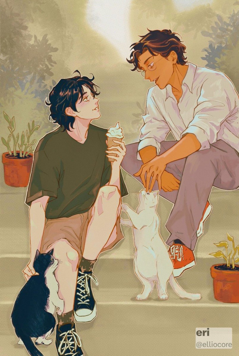 elliocore's tweet image. my boys jegulus in summertime. #jegulus #starchaser #marauders #arttok #digitalartist